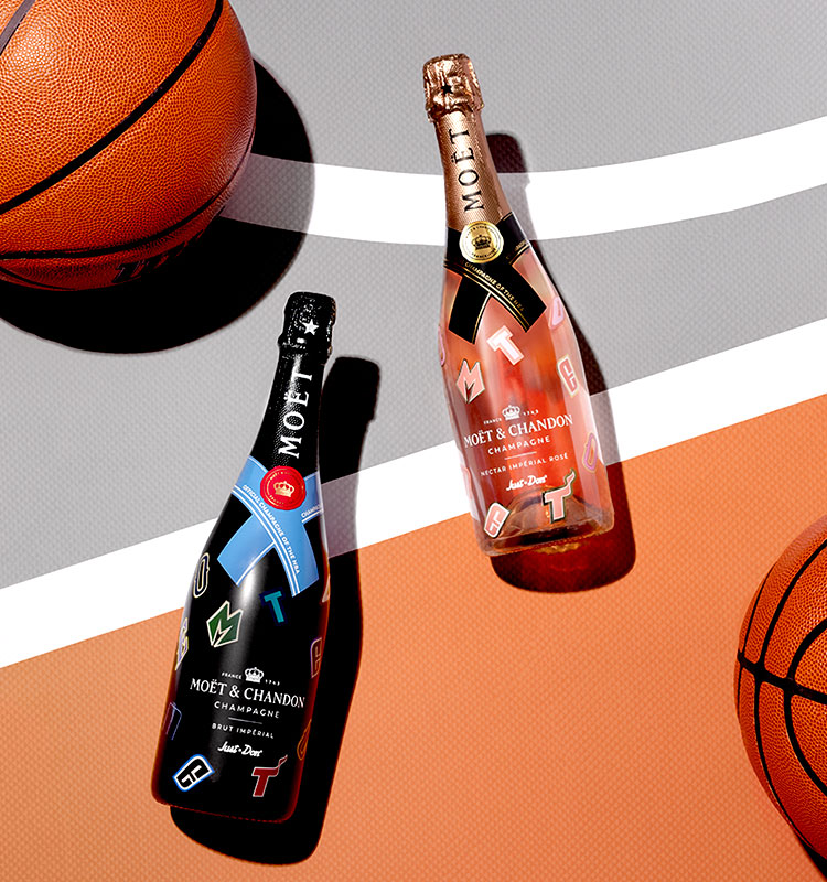 Moet & Chandon Nectar Imperial Rose NBA Gift Box (750ml)