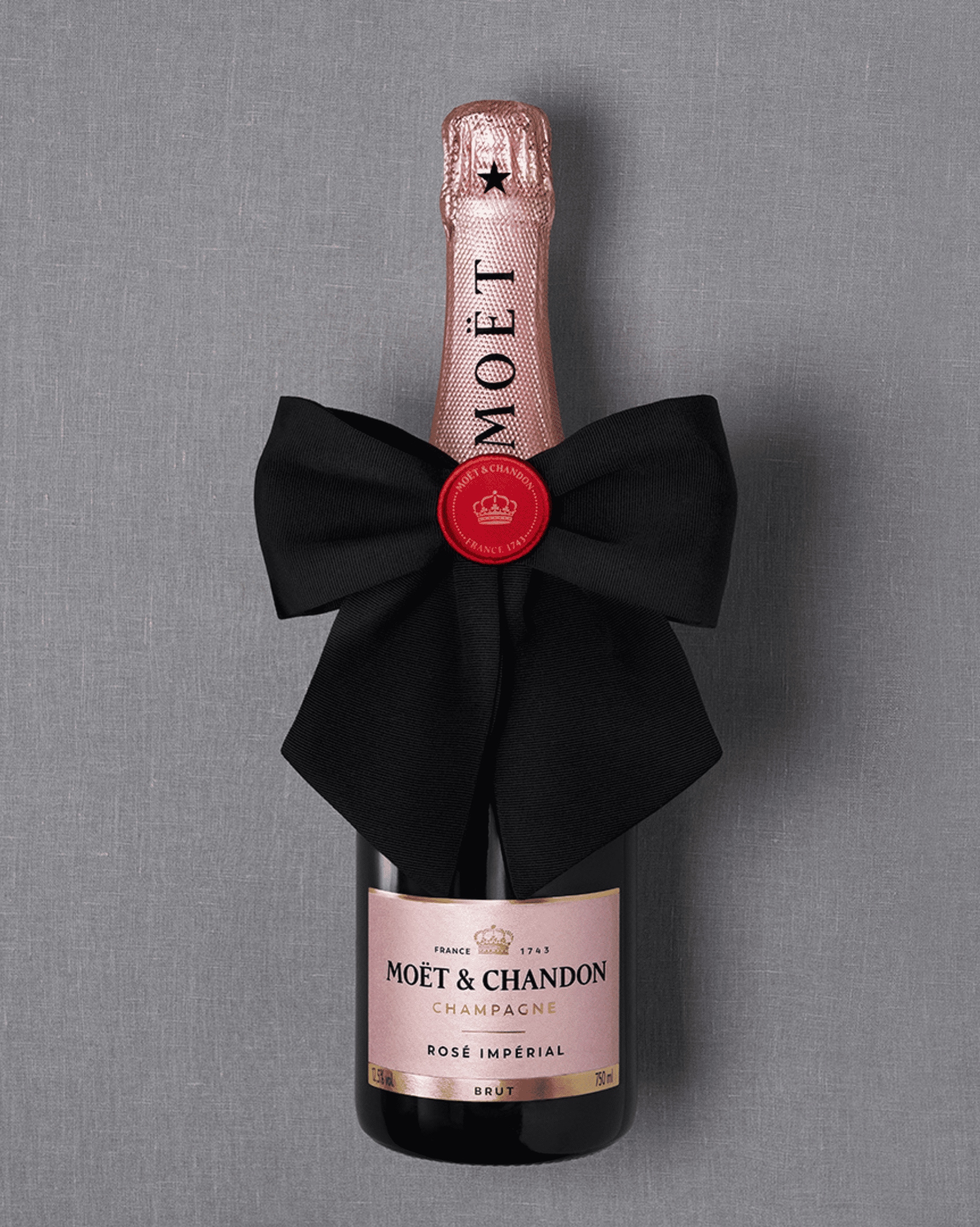 CARD - BRUT IMPERIAL ROSE BOW